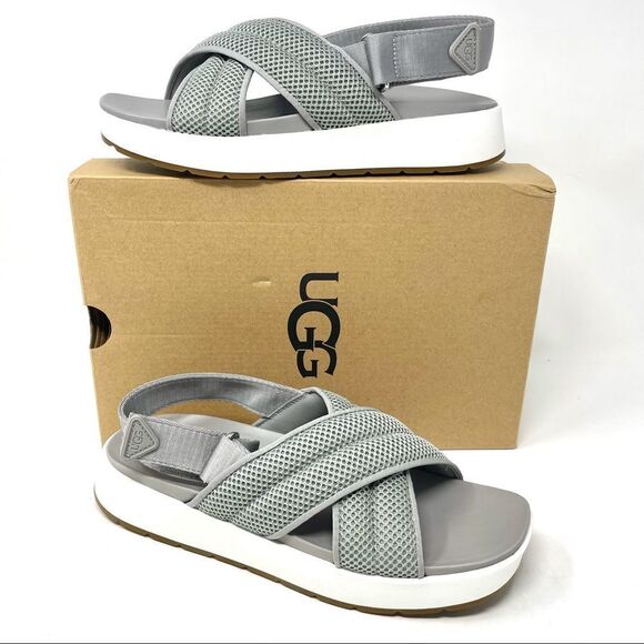 NEW Ugg Nella Grey Criss Cross Chunky Sandals🎁 - Picture 8 of 8